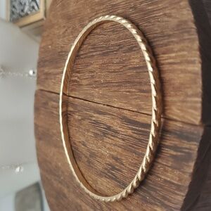 Gold tone‎ braided rope bracelet B0410
